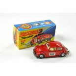 Matchbox Superfast No. 15A Volkswagen. Metallic Red with white interior. Clear Windows. Gun Metal