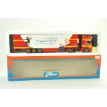 Tekno Diecast Model Truck issue comprising Scania fridge Trailer in the livery of Klappenecker.