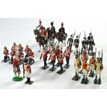 Toy Soldiers comprising various metal figures of differing themes / regiments. Generally very good
