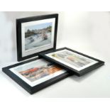 A trio of attractive Mini Limited Edition Prints, with frames.