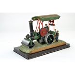 Resin Composite Study of a Steam Road Roller on presentation plinth.