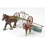 Kayron / Olsen duo of Horse Drawn issues including Rake and Roller, note different scale. Fair to