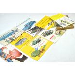 Quantity of classic car literature comprising sales brochures and specifications.