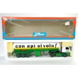 Tekno 1/50 Model Truck issue comprising Scania Tanker in the livery of API. Appears generally