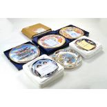 Seven Limited Edition Commemorative Plates, mostly with Royal Theme.