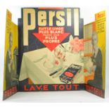 Vintage Persil Cardboard Advertising Display. Scarce.