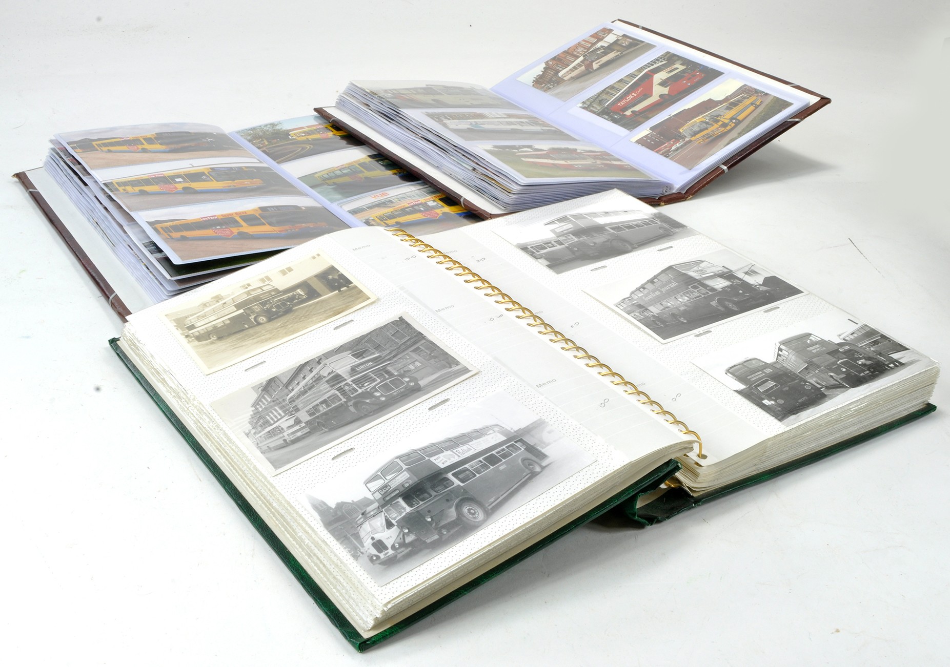 Transport Photography comprising trio of large albums comprising two colour albums full and one