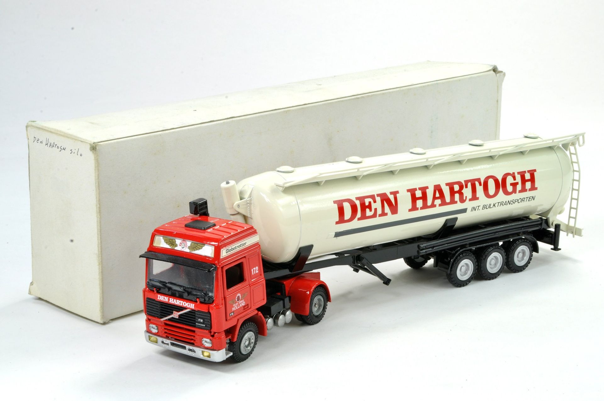 Conrad Diecast Truck Issue comprising Volvo Silo Tanker in the livery of Den Hartogh. Appears