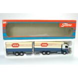 Tekno 1/50 Model Truck issue comprising Volvo drawbar trailer in the livery of VDD. Appears
