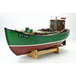 RC System approx. 1/20-25 RC 'Catherine' Model Fishing Boat. With signs of use but looks clean, no