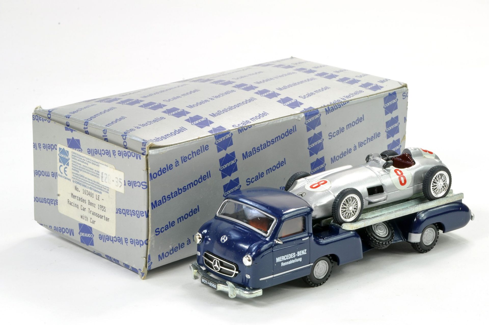 Conrad Diecast Truck Issue comprising No. 103401 Special Edition Mercedes 1955 Racing Car