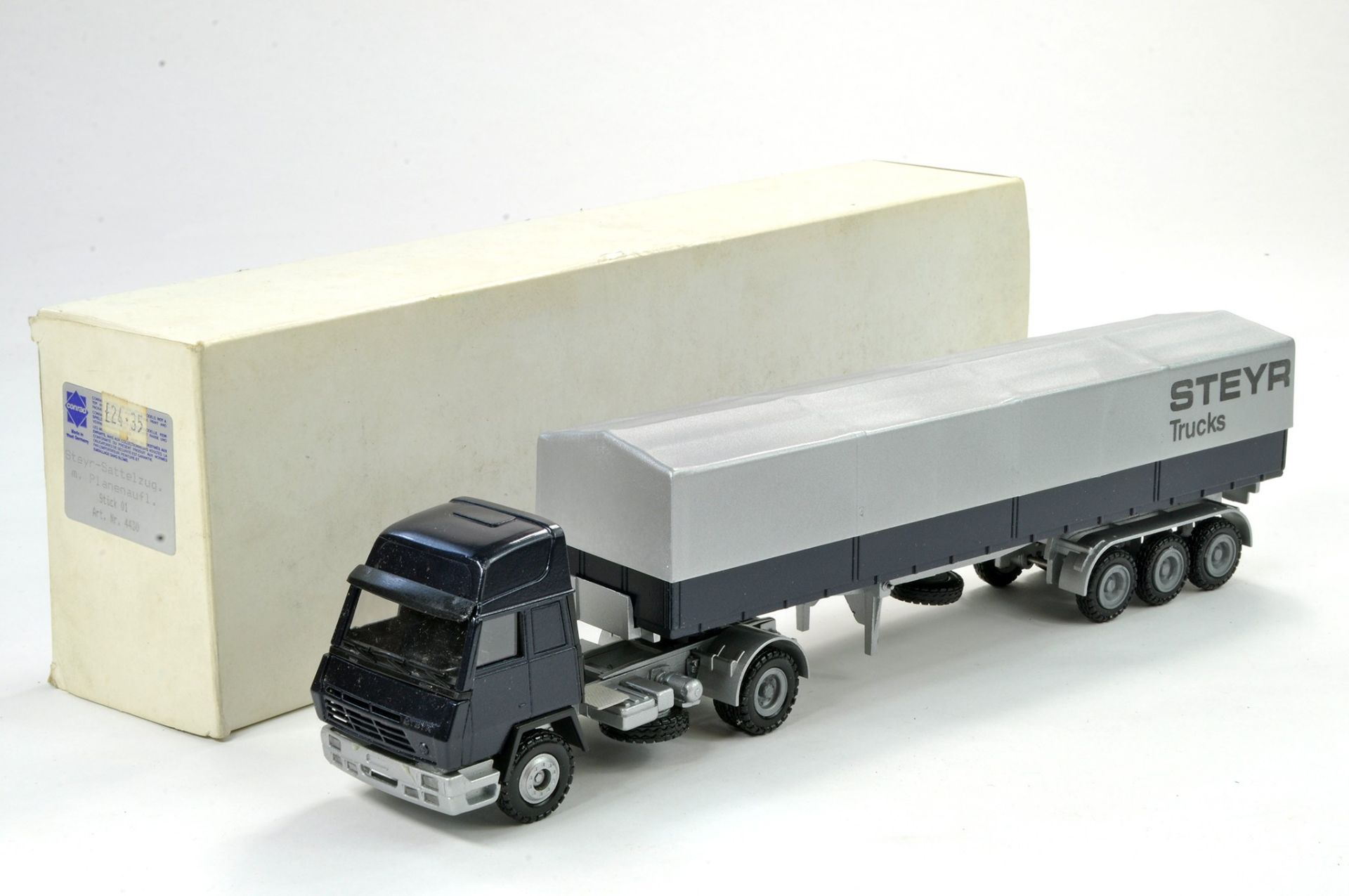 Conrad Diecast Truck Issue comprising No. 4430 Steyr in livery of Sattelzug. Appears generally