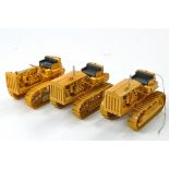 EMD 1/50 hand built trio of CAT D8 Crawler Tractor issues. Generally good with some attention needed