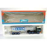 Tekno 1/50 Model Truck issue comprising Leyland DAF Tanker in the livery of REYM. Appears
