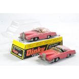 Dinky No. 100 Lady Penelope's Fab 1 duo comprising early and later colour variations. Good to very
