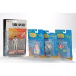 Mattel Trio of Little Mermaid Carded Figures plus Bandai Final Fantasy AKI ROSS issue. All