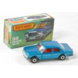 Matchbox Superfast No. 56c Mercedes 450. Metallic blue body with harder to find red interior,