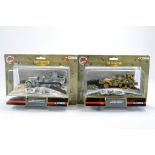 Corgi Diecast Military 1/50 issues comprising duo of Skirmish Vehicle issues. Look to be very good