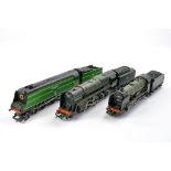 Model Railway group comprising various Locomotives from Hornby including Spitfire and Evening