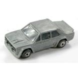 Matchbox Superfast No. 74e Fiat Abarth. Made in Bulgaria. Unpainted (Factory) with black interior