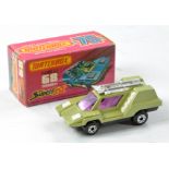 Matchbox Superfast No. 68b Cosmobile. Avocado green with white interior, purple windows and black