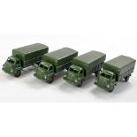Kemlow or similar Group of Four Military Transport Wagons. Very good with only minor signs of wear.