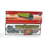 Corgi Diecast Model Truck issue comprising No. CC13721 Scania R Flatbed with Straw Load in livery of