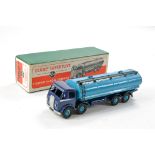 Dinky No. 504 Foden 14-Ton Tanker. First Type. Dark blue Cab and Chassis with Mid Blue Tank. Good