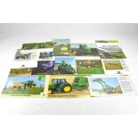 Tractor and Machinery Literature comprising sales brochures and leaflets from Massey Ferguson,