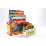 NZG Construction issue comprising No. 237 CAT 966E Wheel Loader plus Britains Marston Trailer and