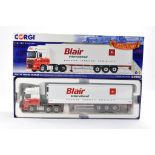 Corgi Diecast Model Truck issue comprising No. CC14118 DAF XF Fridge Trailer in livery of Blair.