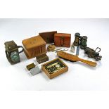 A very interesting assortment of vintage items comprising Parker Gun Cleaning Kit with box and