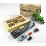 Trio of Lledo boxed sets plus loose older diecast including Matchbox and Spot-On plus Triang Road