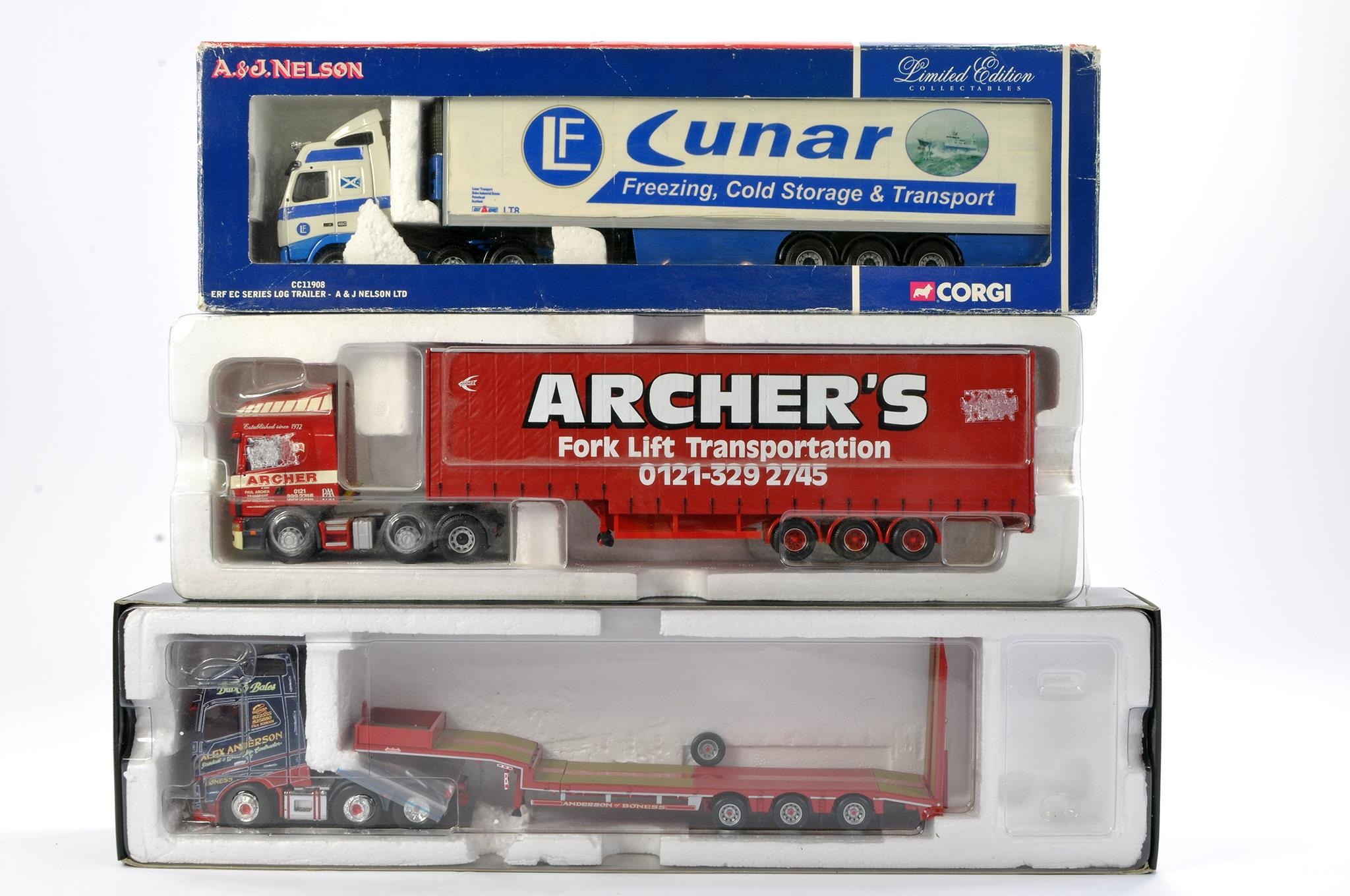 Corgi Trio of Diecast Model Truck issues. As shown. Fair to Good.