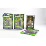 Bandai Cartoon Network Ben 10 Alien Force Carded Figures comprising Gwen Tennyson, Kevin Levin, Leap