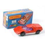 Matchbox Superfast No. 66d Mazda RX500 Streakers Issue. Red and White with purple windows. No