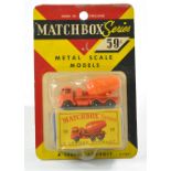 Matchbox Regular Wheels No. 26b Foden Cement Mixer. Orange with Black Plastic Wheels. Excellent with