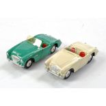 Corgi Duo of repainted Austin Healey issues.