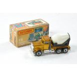 Matchbox Superfast No. 19d Peterbilt Cement Truck. Gold. Preproduction. Made in China. Excellent