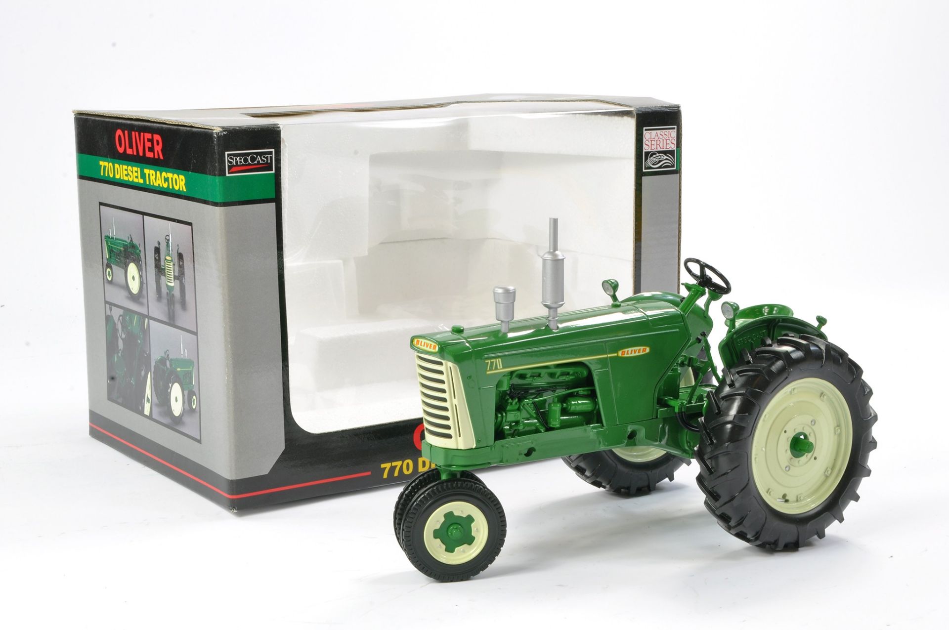 Spec Cast 1/16 Farm Issue comprising Oliver 770 Diesel Tractor with Narrow Front. Has been displayed