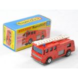 Matchbox Superfast No. 35a Merryweather Marquis Fire Engine. Red with grey plastic base. Excellent