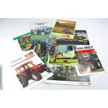 Tractor and Machinery Literature comprising sales brochures and leaflets from New Holland,