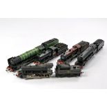 Model Railway group comprising 5 Hornby steam locomotives, ex layout so signs of wear and use with