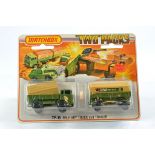 Matchbox Superfast Twin Pack comprising No. TP-15 containing No. 1a Mercedes LP Covered Truck &