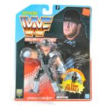 Hasbro WWF World Wrestling Federation 1992 figure comprising Undertaker. Excellent, unopened on good