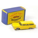 Matchbox Regular Wheels No. 31b Ford Fairlane Station Wagon. Yellow with silver trim & coloured tail