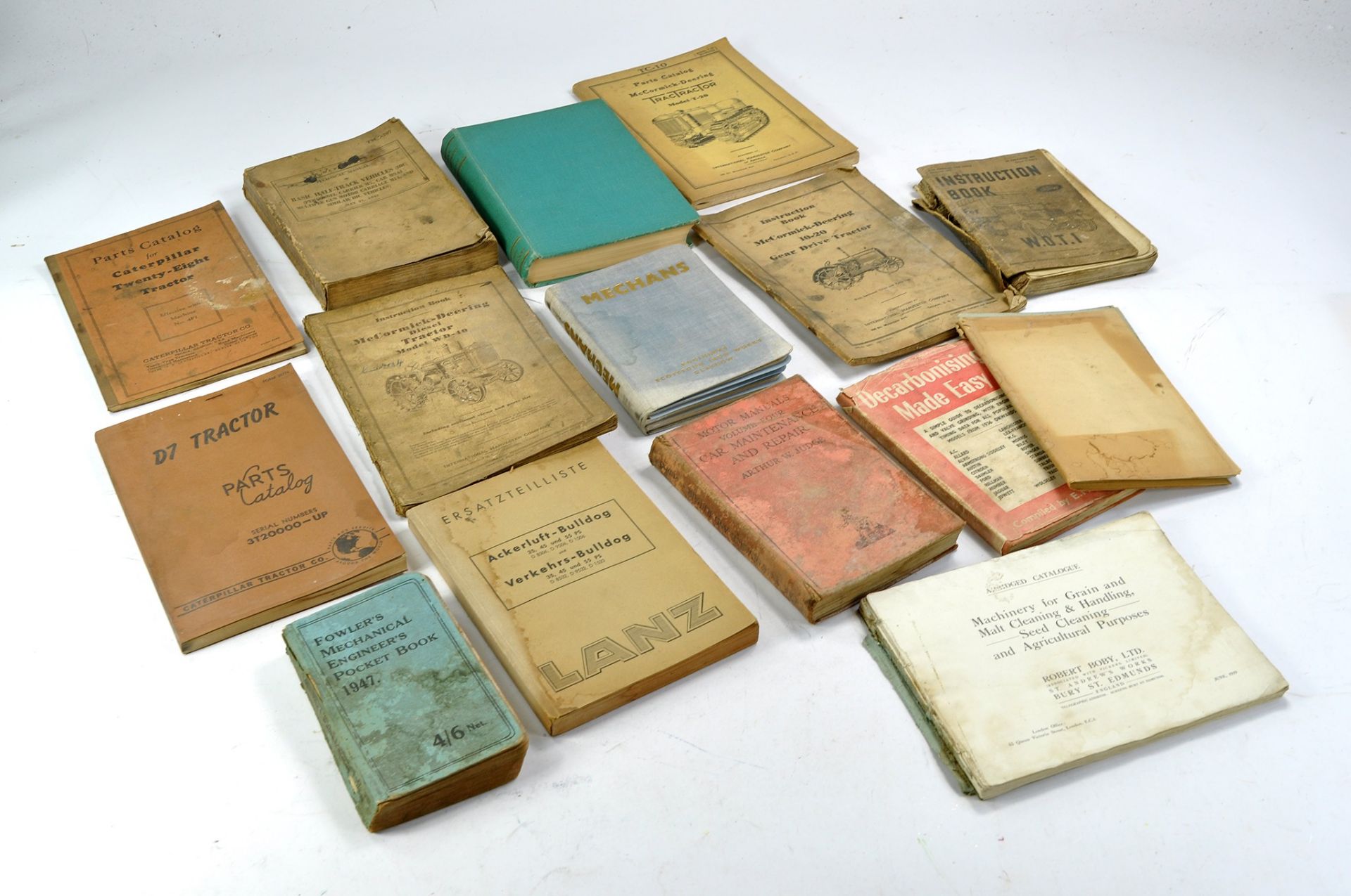 A very interesting group of vintage tractor and machinery literature to include original