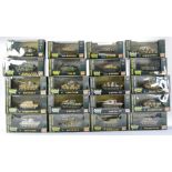 Easy Model group of 1/72 Twenty Boxed Military Tanks and related vehicles from the Ground Armor