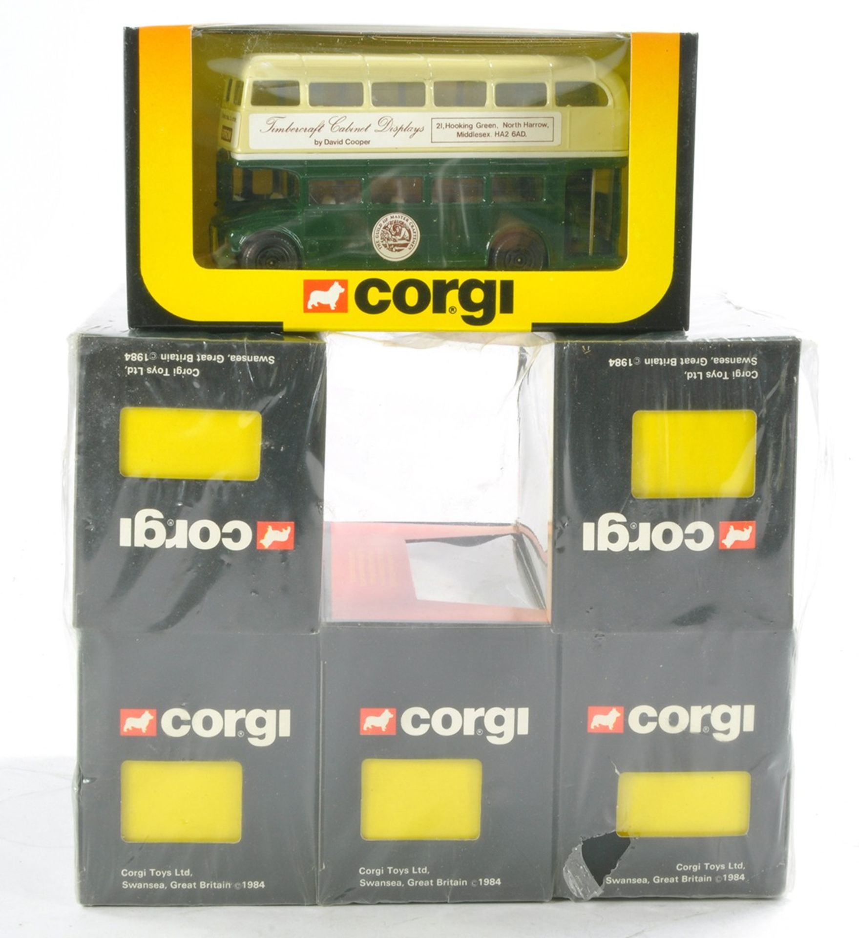 Corgi Promotional Routemaster for Timbercraft Cabinet Displays comprising trade pack of six