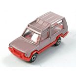 Matchbox Superfast No. 37e Matra Rancho. Made in Bulgaria. Mauve and Red with Gun Metal painted